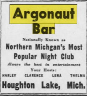 Argonaut Bar - July 1951 Ad (newer photo)